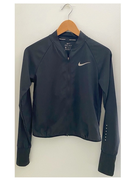 Nike Jackets & Blazers - NIKE Running DRI-FIT Black Full-Zip Jacket Size XS Workout Gym Outdoor Running